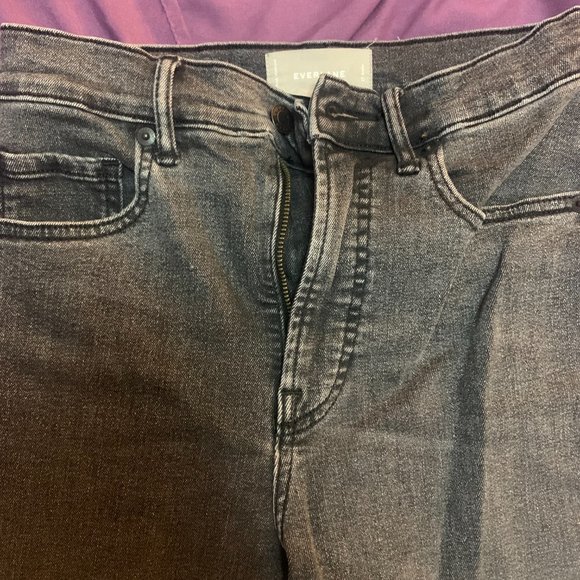 Everlane Washed Black High-Rise Skinny Jeans - Size 27 - Picture 3 of 5